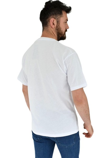 Erkek Baskılı Oversize Tişört 2380 BGL-ST02803