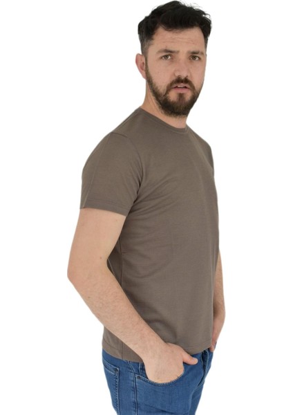 Erkek Büyük Beden Sıfır Yaka Tişört Ottoman BGL-ST01891 modelleri