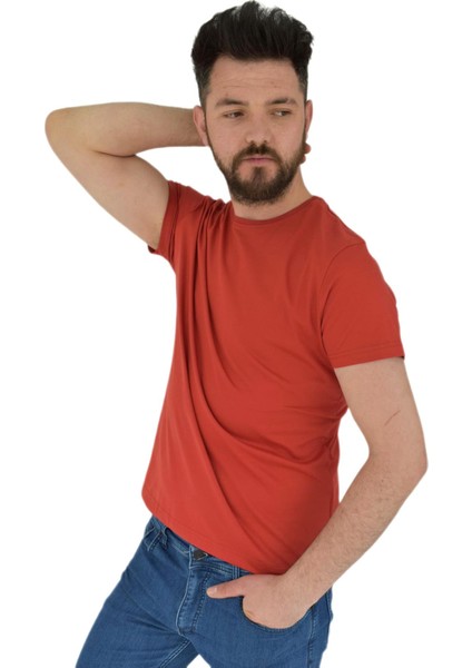 Erkek Sıfır Yaka Tişört Penye BGL-ST02799 modelleri