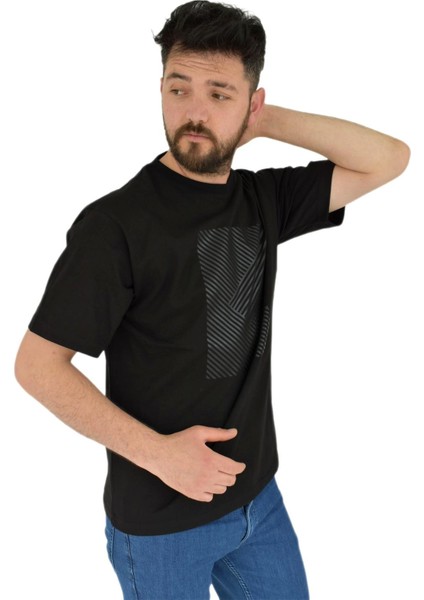Erkek Baskılı Oversize Tişört 2379 BGL-ST02804 fiyatları