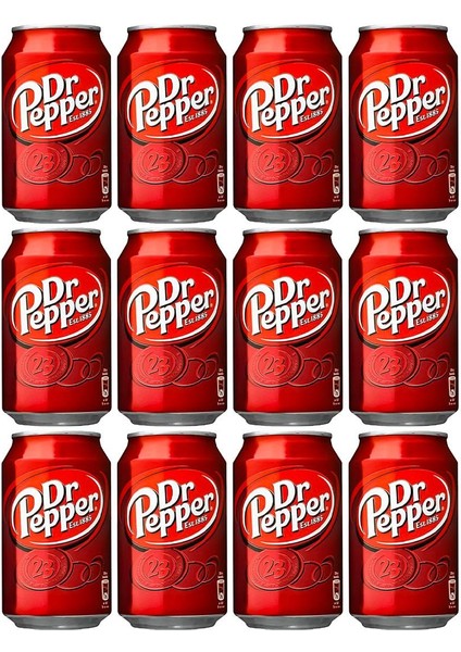 Dr Pepper Karışık Aromalı Gazlı Içecek 12 x 330 ml