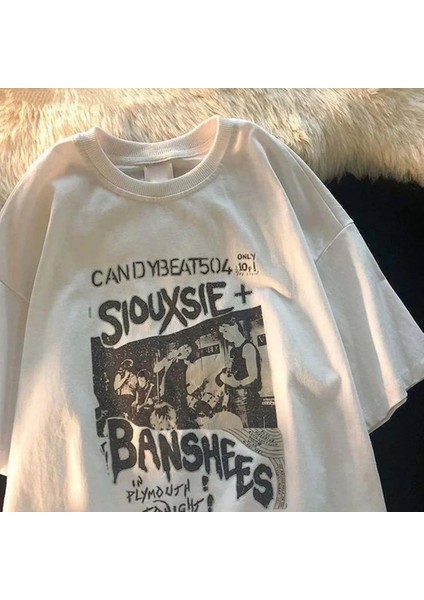Beyaz Siouxsie And The Banshees (Unisex) T-Shirt