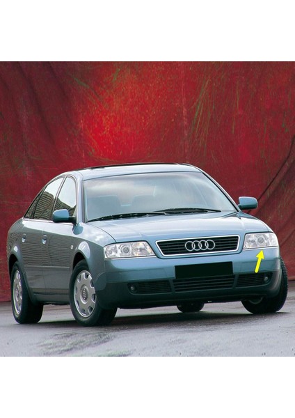 Audi A6 1998-2001 Sol Ön Far Altı Krom Çıta 4B0807173