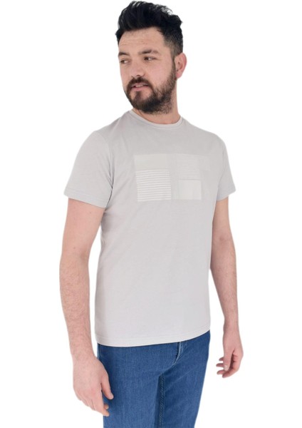 Erkek Baskılı Sıfır Yaka Tişört 2385 BGL-ST02824 fiyatları