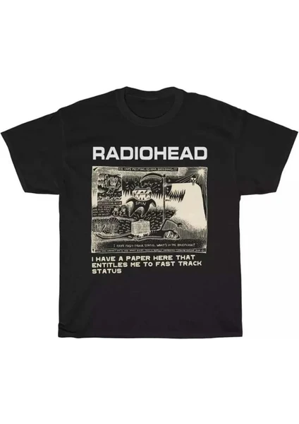 Radiohead Dna Breeding Siyah Unisex T-Shirt