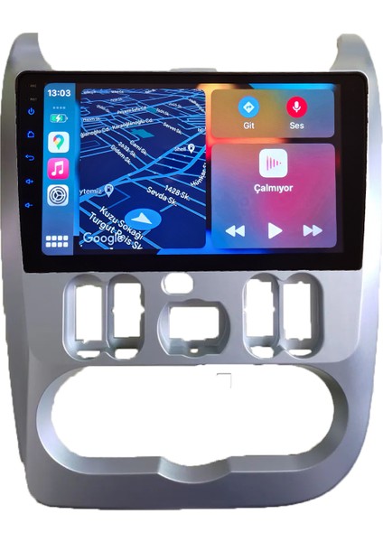 Renault 2009-2013 Duster Android Kablosuz Carplay Navigasyon Multimedya 9 Inch Ekran 2 GB Ram 32 GB Rom modelleri