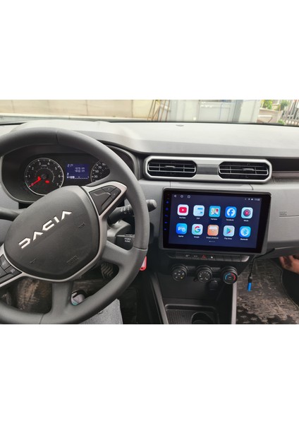 Renault Dacia(2018-2024 yıl)2GB Ram 32GB Rom Hafıza Android sürüm 13 Multimedya Kablosuz Carplay Navigasyon 10 inç Ekran