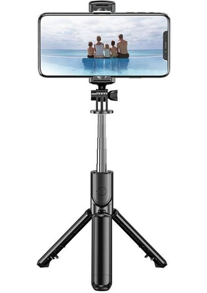 Bluetootlu Kablosuz Selfie Çubuğu ve Tripod Max. 68 cm