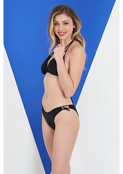 2318-4 Kadın Üçgen Boyundan Bağlamalı Ipli Bikini fiyatları
