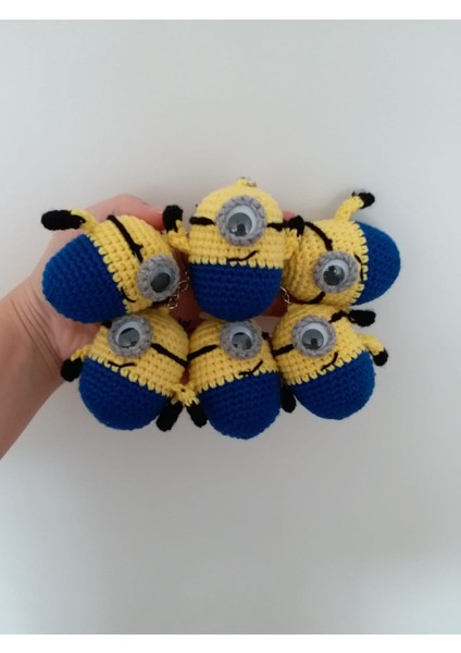 Minions Amigurumi Organik Anahtarlık modelleri
