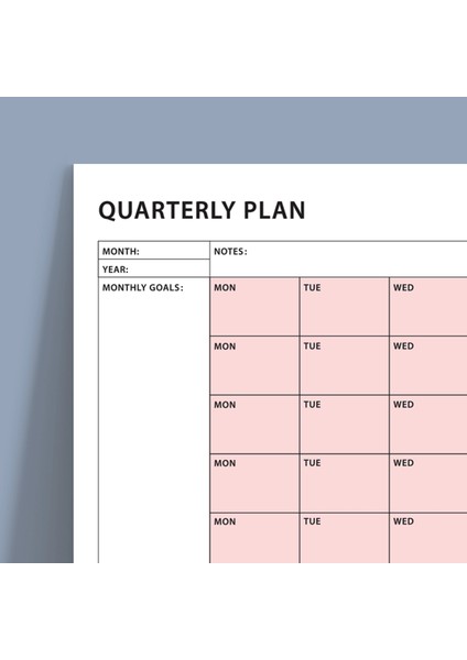 Tarihsiz Üç Aylık Duvar Takvimi, Üç Aylık Planlayıcı, Yıllık Duvar Planlayıcı, Boho Color - 50X70 cm indirimleri