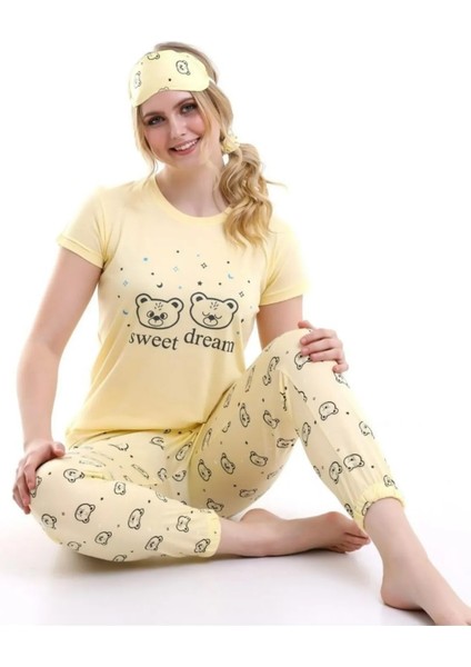 Kadın & Genç Kız Kısa Kol Yazlık Pijama Takımı