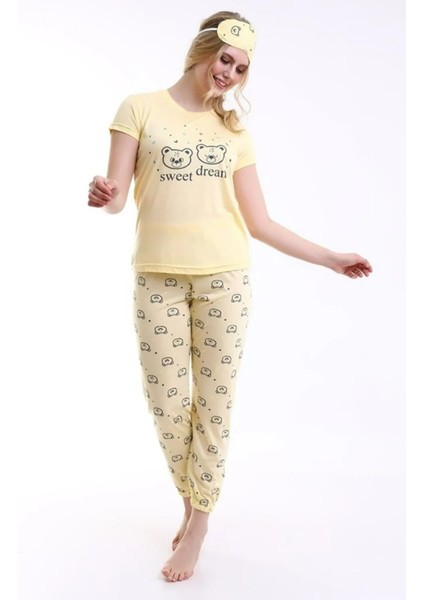 Kadın & Genç Kız Kısa Kol Yazlık Pijama Takımı