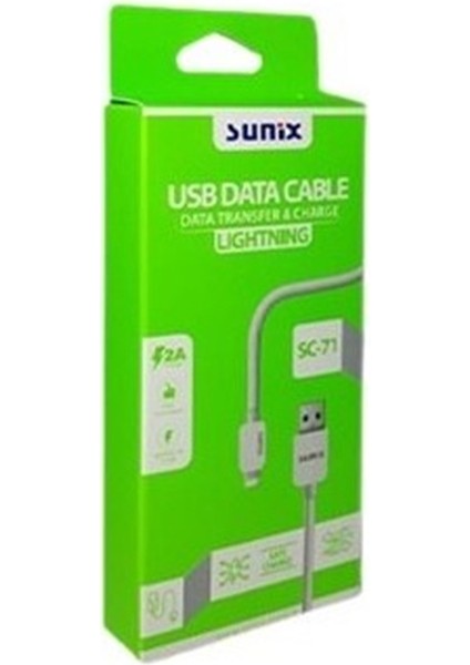 Sunıx Şarj Kablo Iphone 2A Sc-71