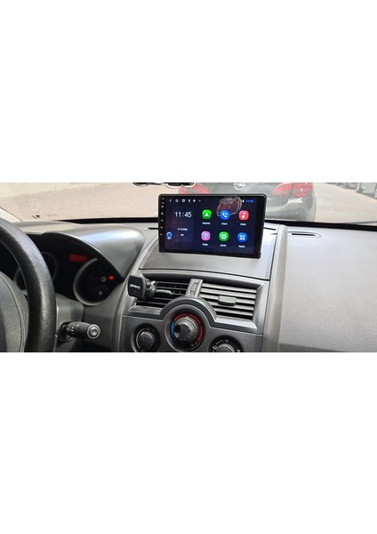 Renault Megane 2 (2004-2010 yıl)2GB Ram 32GB Rom Hafıza Android sürüm 13 Multimedya Kablosuz Carplay Navigasyon 9 inç Ekran