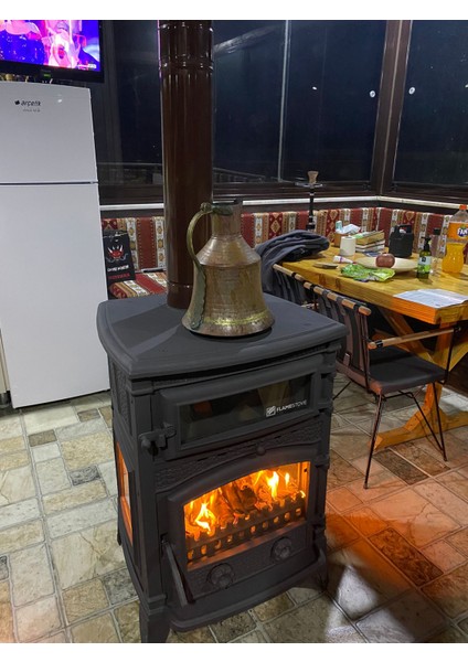 Flamestove FS-011YK Sırıus Maxi Yan Kapaklı Kuzineli Komple Pik Döküm Soba indirimleri