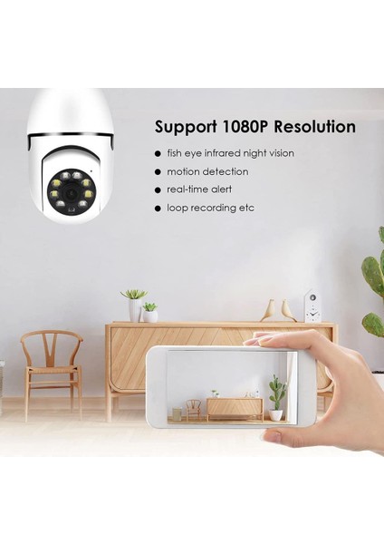 Cmr-6 360° Full Hd 1080P Ampül Smart Ip Kamera