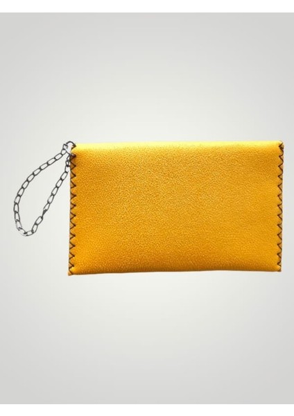 Boutique Venüs Vegan Deri Portföy/clutch Baykuş Resimli Tasarım Çanta - Taba Renk - Boyutları 17/26