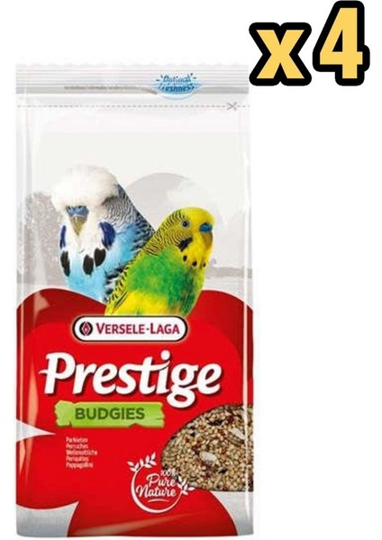 Versele-Laga Budgies Prestige Muhabbet Kuşu Yemi 1000 gr x 4 Adet
