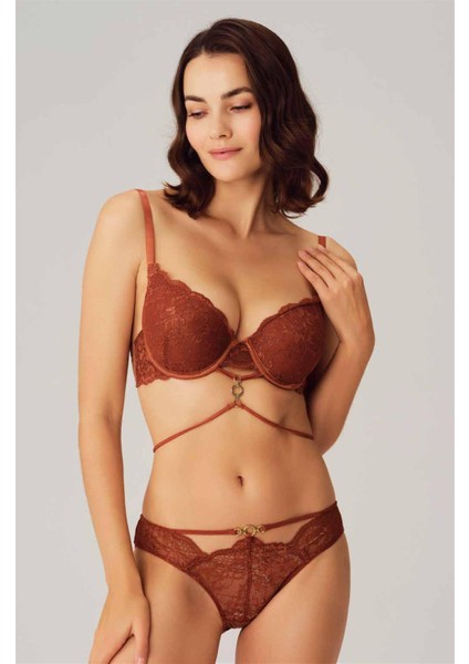 4832 Modelli Kadın Dolgulu Sütyen String Takım
