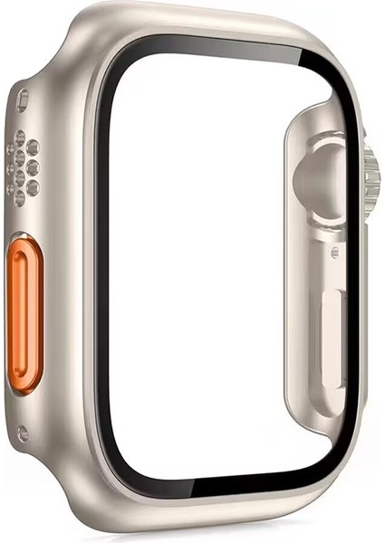 Apple Watch Ultra Yükseltme Case Pc Cam+Kılıf Su Geçirmez (40MM) Seri 7/6/se/5/4/3/2 Uyumlu Koruma