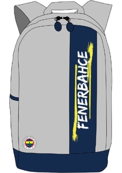 Fenerbahçe Kaligrafik Baskılı Gri Çanta