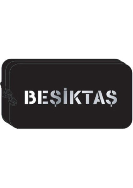 Beşiktaş Kaligrafik Baskılı Siyah Kalem Çantası