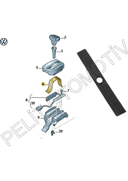 Golf 4 Otomatik Vites Bandı Şeridi Perdesi 1J0713277 fiyatları