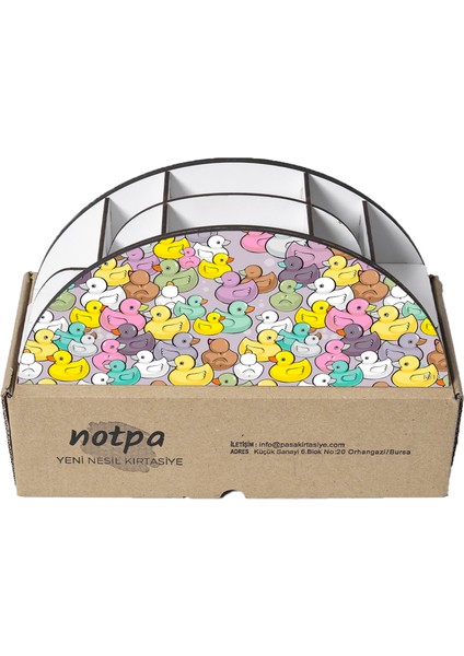 Ahşap Vip Şirin Hayvanlar Model Gökkuşağı Cetvelli Masaüstü Kalemlik Organizer Montajlı Kutulu indirimleri