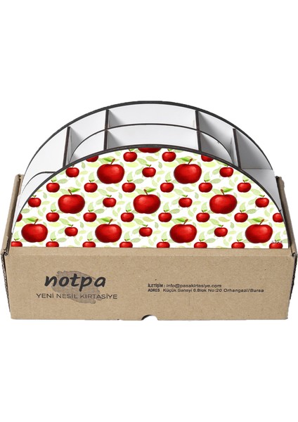 Ahşap Vip Bitki Serisi Gökkuşağı Cetvelli Masaüstü Kalemlik Organizer Montajlı Kutulu indirimleri