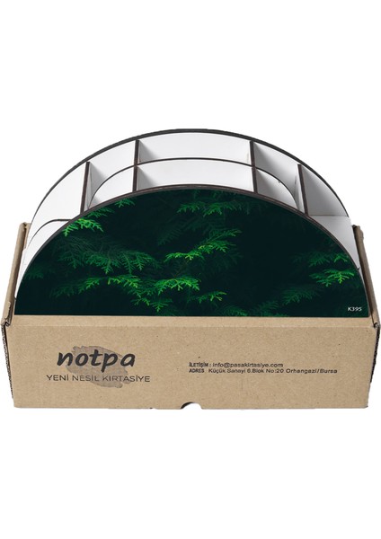 Ahşap Vip Bitki Serisi Gökkuşağı Cetvelli Masaüstü Kalemlik Organizer Montajlı Kutulu indirimleri