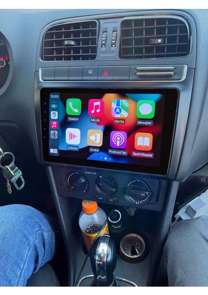 Volkswagen POLO (2012-2017 yıl)2GB Ram 32GB Rom Hafıza Android sürüm 13 Multimedya Kablosuz Carplay Navigasyon 9 inç Ekran