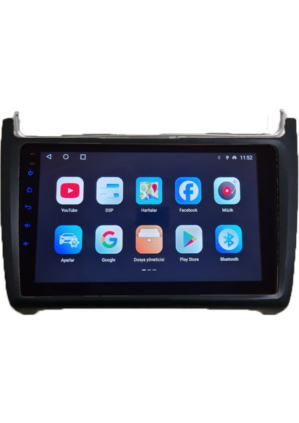 Volkswagen POLO (2012-2017 yıl)2GB Ram 32GB Rom Hafıza Android sürüm 13 Multimedya Kablosuz Carplay Navigasyon 9 inç Ekran