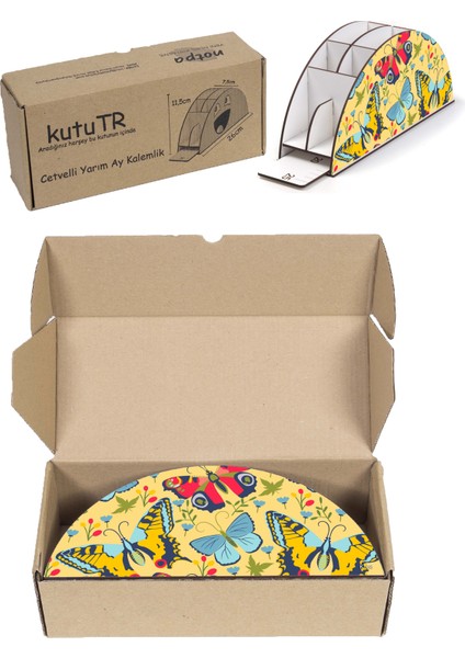 Ahşap Vip Animals Gökkuşağı Cetvelli Masaüstü Kalemlik Organizer Montajlı Kutulu fırsatları