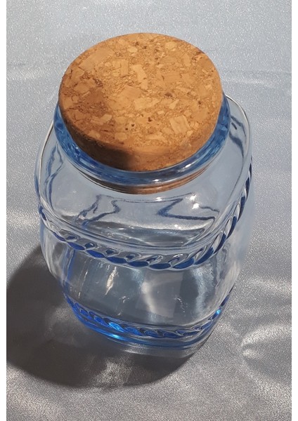 Bormioli Rocco Lampedusa Vaso 1,0 Gök Mavisi 1000cc Mantar Kapaklı Cam Kavanoz