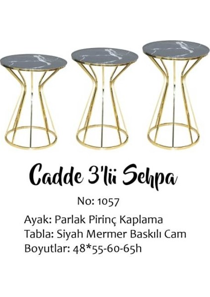 Brc Cadde Zigon Model Siyah Mermer Temper Cam Metal Çelik Gold Renk Kaplama Kutuda Sevk El Yapım