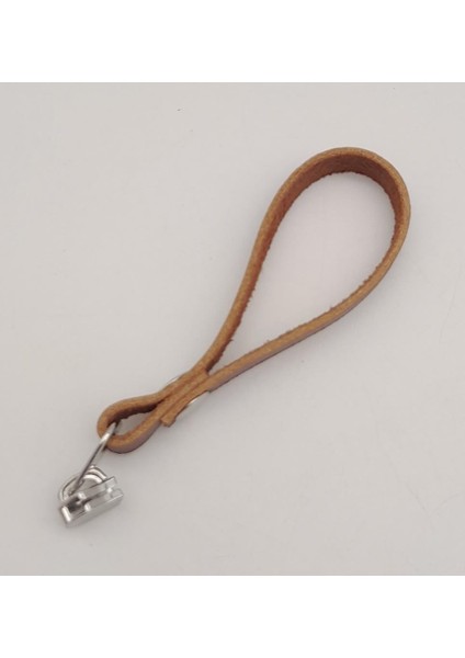 Kızıl Kahve Renk Gerçek Derili Gümüş Döngülü Fermuar Başı fiyatları