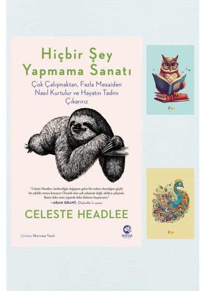 Hiçbir Şey Yapmama Sanatı - Celeste Headle - Not Defterli Seti