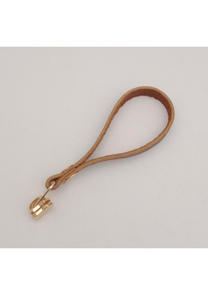 Kızıl Kahve Renk Gerçek Derili Light Gold Döngülü Fermuar Başı fiyatları