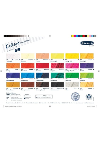 College Oil Yağlı Boya 35 ml 310 Vermillion Red modelleri