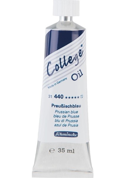 College Oil Yağlı Boya 35 ml 440 Prussian Blue