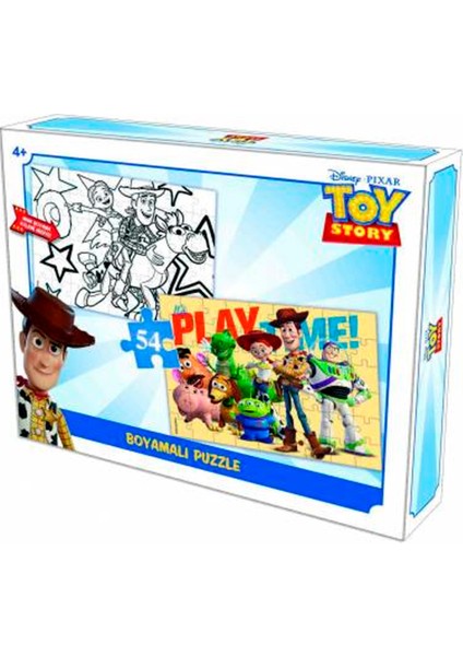 Toy Story Boyamalı Puzzle Çizgi Kahramanları 54 Parça