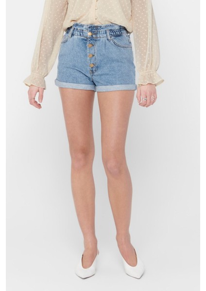 15200196-23Y Onlcuba Paperbag Dnm Shorts Noos Kadın Şort