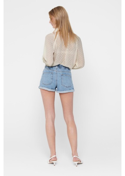 15200196-23Y Onlcuba Paperbag Dnm Shorts Noos Kadın Şort