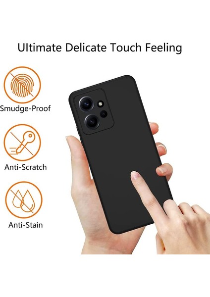 Xiaomi Redmi Note 12 4g 3D Kamera Korumalı Fit Kalıp Soft Silikon Şık Liquid Case Kılıf