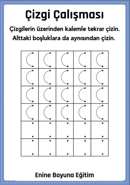 Okul Öncesi Makas ve Çizgi Becerileri