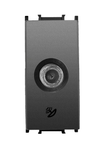 Viko Panasonic Thea Modüler Füme Uydu Prizi F Konnektörlü Sonlu Alt+Kapak 1m - WVTT14584DG-TR