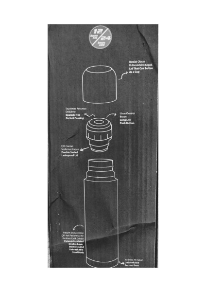 Çelik Termos 0.75 Litre modelleri