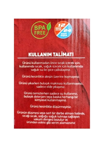 Çelik Termos 0.75 Litre fırsatları