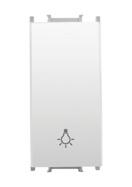 Modüler Opak Beyaz Light Yaylı Anahtar 1m Kapak - WVTR10164WH-TR